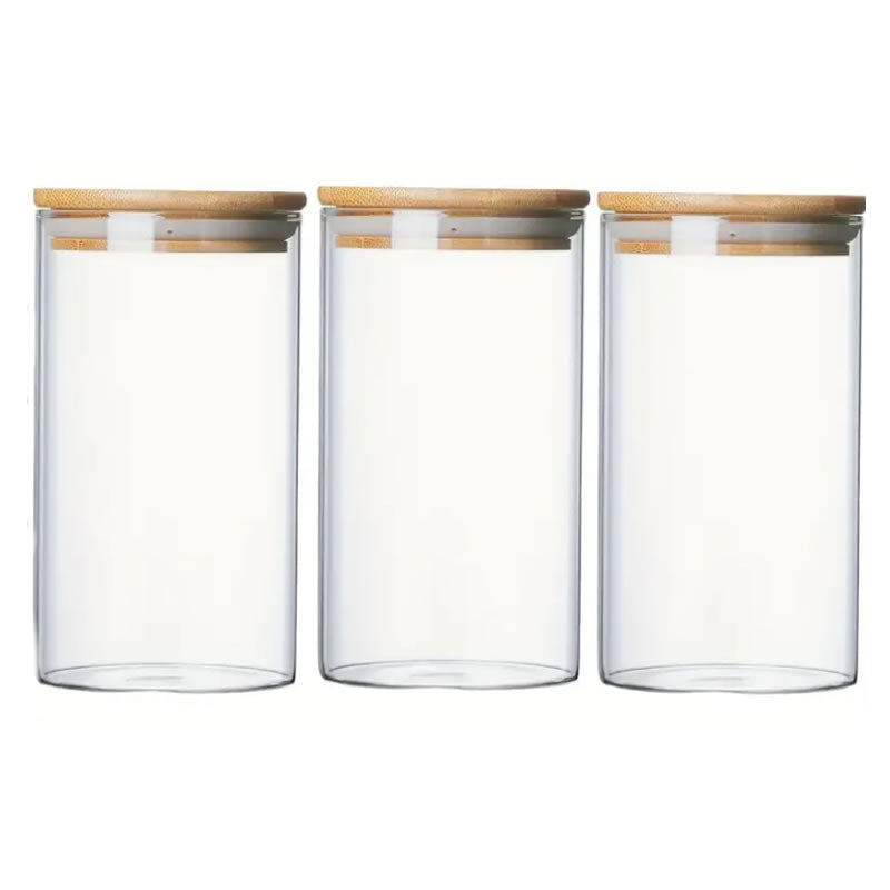 3 Piece Glass Storage Jars1988-35 - Click Now