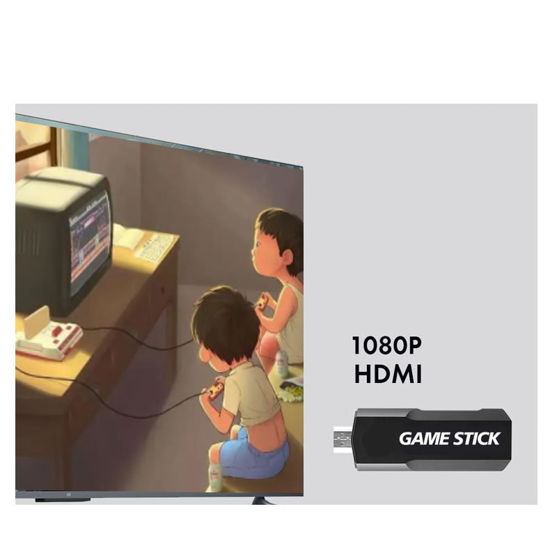 4K Ultra HD Game Stick + 2 x Wireless Controllers Gamepad Set Shop