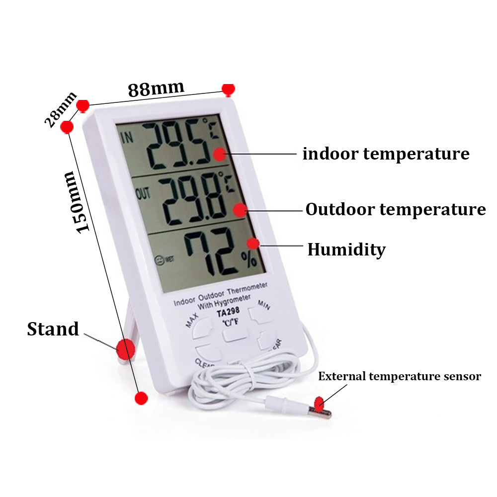 Temperature And Humidity Clock TA308 Buy Online in South Africa