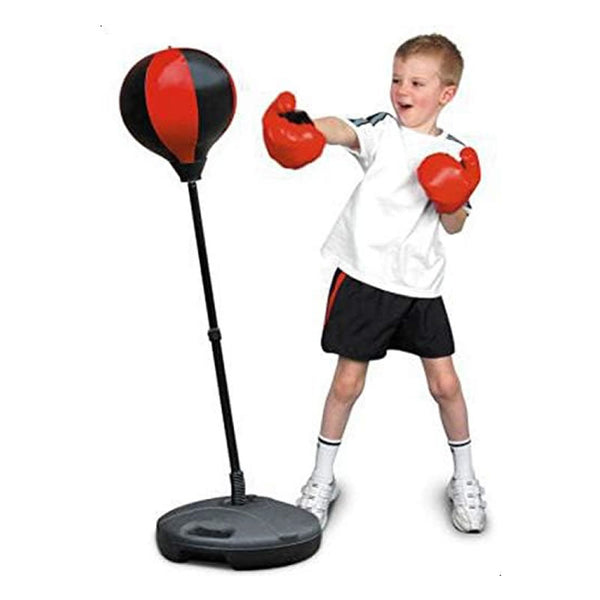 Kids punching bag sales with gloves