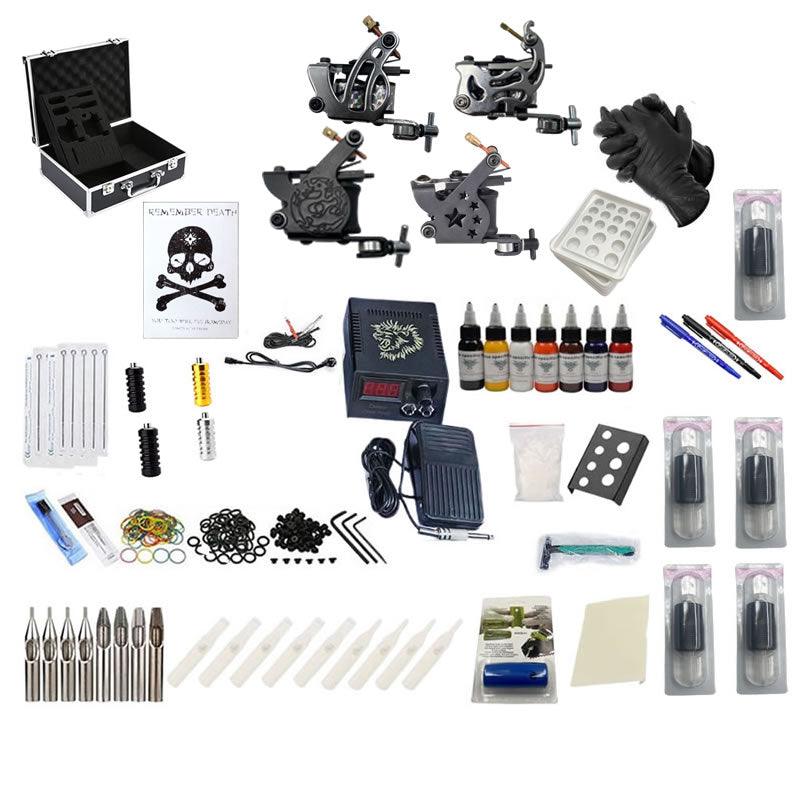 Professional Gun Tattoo Kit With 4 Machine Guns Shop Now For Best   Tattokitbig 